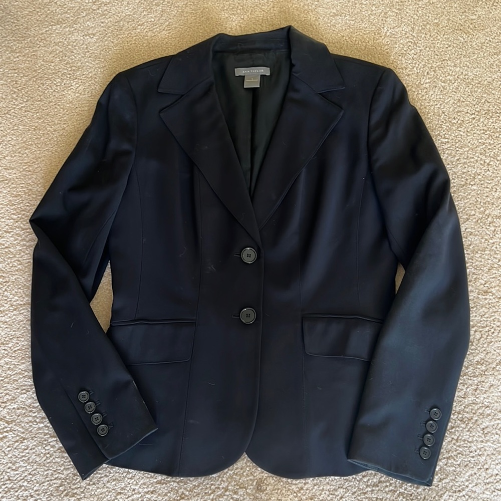 Ann TAYLOR black blazer jacket - Size 6